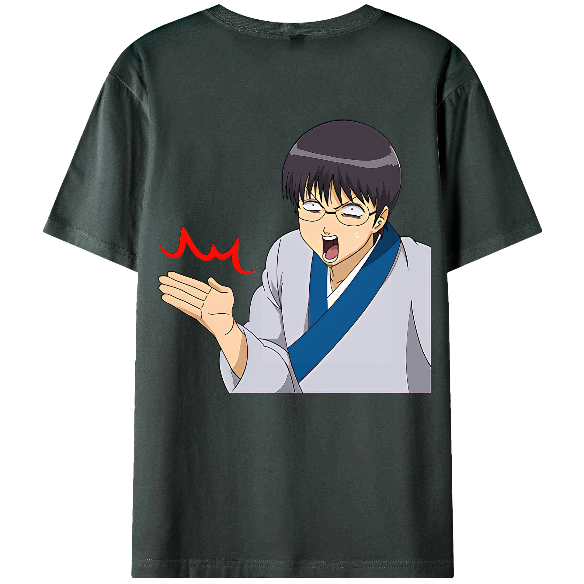 （画像用） ぎんたま 坂田銀時（さかたぎんとき） 神楽 志村新八（しむら しんぱち） GINTAMA Sakata Gintoki Kagura Shimura Shinpachi 綿100％ メンズ半袖Tシャツ（バックプリント） 通気性